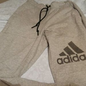Addidas warm-up Pants (m) zippers at leg bottoms